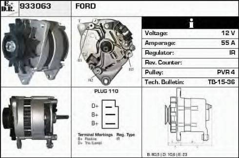 EDR 933063 - Alternator autospares.lv