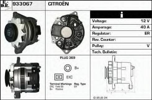 EDR 933067 - Alternator autospares.lv