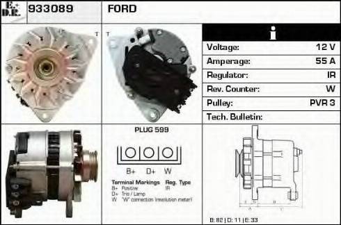 EDR 933089 - Alternator autospares.lv