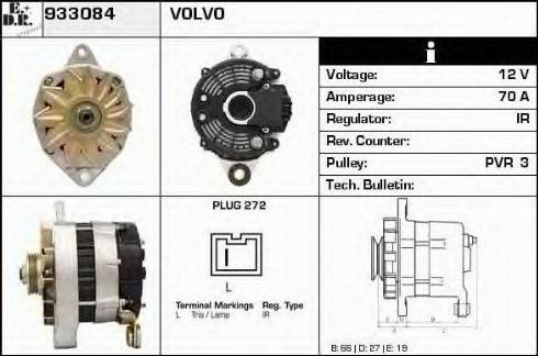 EDR 933084 - Alternator autospares.lv