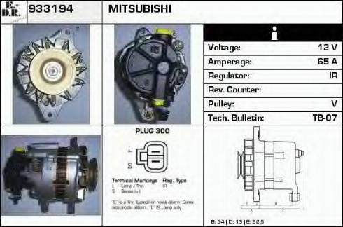 EDR 933194 - Alternator autospares.lv