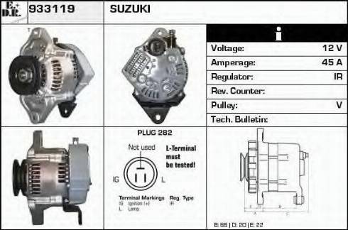 EDR 933119 - Alternator autospares.lv