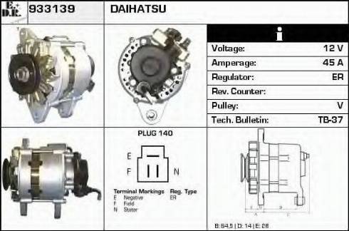 EDR 933139 - Alternator autospares.lv