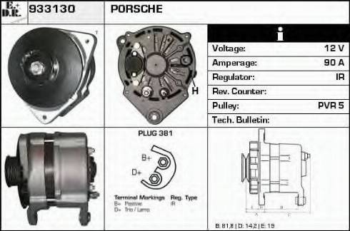 EDR 933130 - Alternator autospares.lv