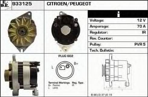 EDR 933125 - Alternator autospares.lv