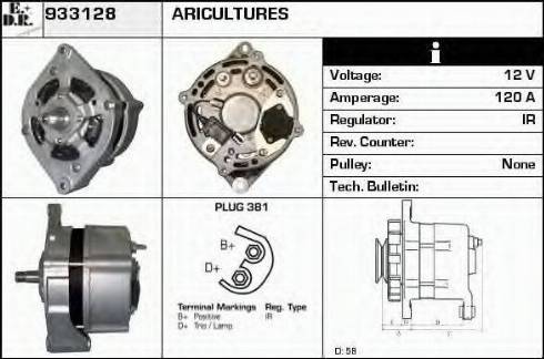 EDR 933128 - Alternator autospares.lv