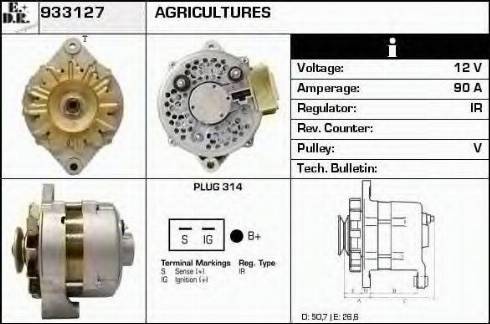 EDR 933127 - Alternator autospares.lv