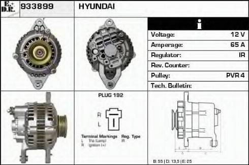 EDR 933899 - Alternator autospares.lv