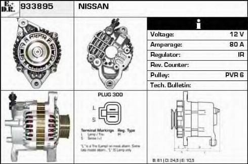 EDR 933895 - Alternator autospares.lv