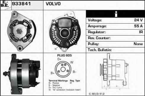 EDR 933841 - Alternator autospares.lv