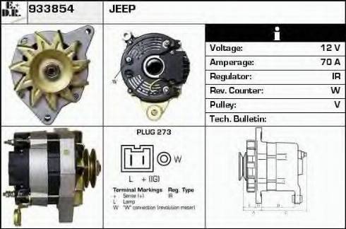 EDR 933854 - Alternator autospares.lv