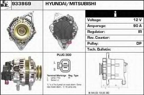 EDR 933869 - Alternator autospares.lv