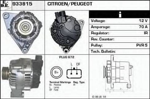 EDR 933815 - Alternator autospares.lv