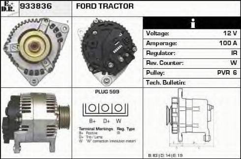 EDR 933836 - Alternator autospares.lv