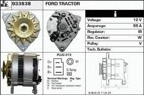 EDR 933838 - Alternator autospares.lv