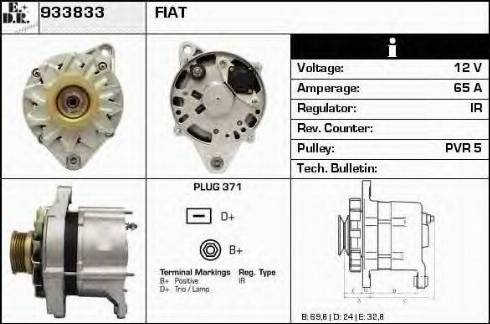 EDR 933833 - Alternator autospares.lv