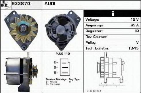 EDR 933870 - Alternator autospares.lv