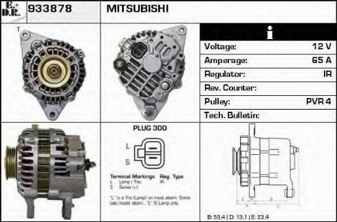 EDR 933878 - Alternator autospares.lv