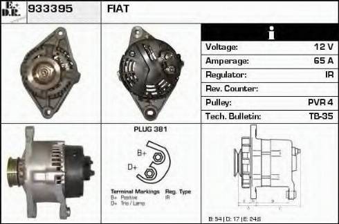 EDR 933395 - Alternator autospares.lv