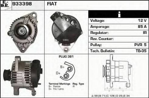 EDR 933398 - Alternator autospares.lv