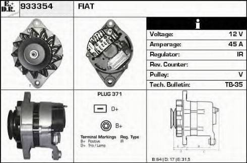EDR 933354 - Alternator autospares.lv