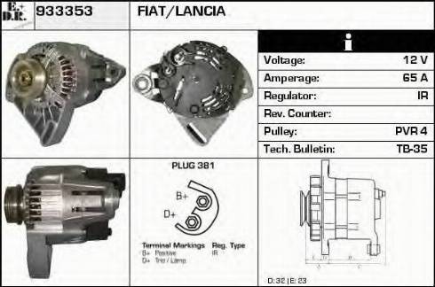 EDR 933353 - Alternator autospares.lv