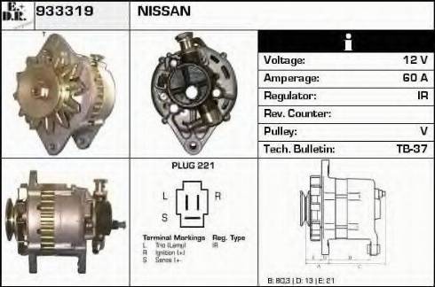 EDR 933319 - Alternator autospares.lv