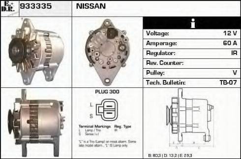 EDR 933335 - Alternator autospares.lv