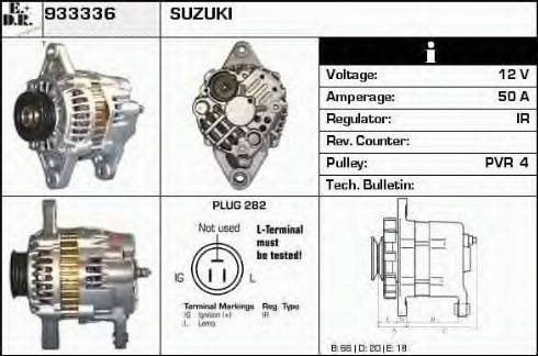 EDR 933336 - Alternator autospares.lv