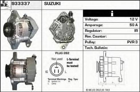 EDR 933337 - Alternator autospares.lv