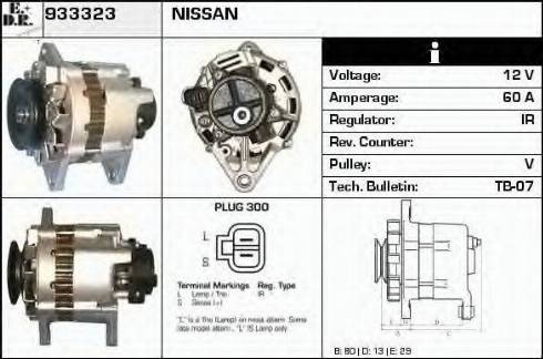 EDR 933323 - Alternator autospares.lv