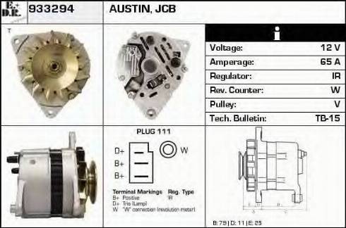 EDR 933294 - Alternator autospares.lv