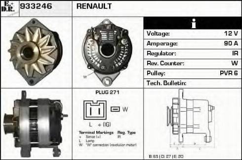 EDR 933246 - Alternator autospares.lv