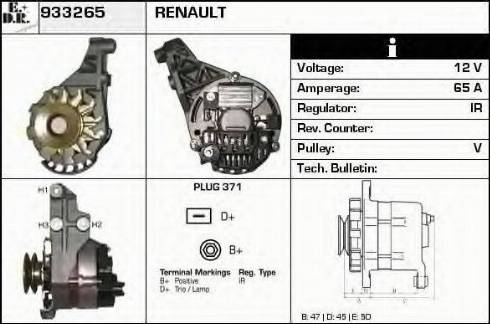 EDR 933265 - Alternator autospares.lv