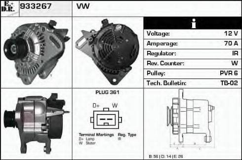 EDR 933267 - Alternator autospares.lv