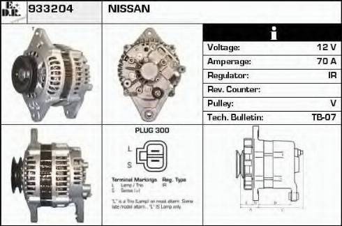 EDR 933204 - Alternator autospares.lv