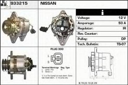 EDR 933215 - Alternator autospares.lv