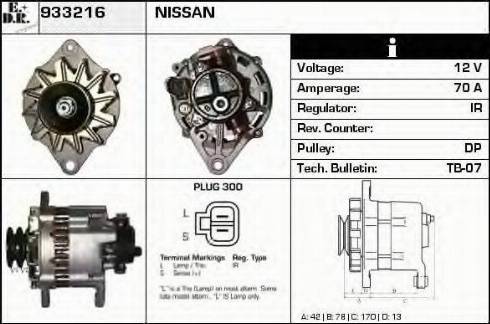 EDR 933216 - Alternator autospares.lv