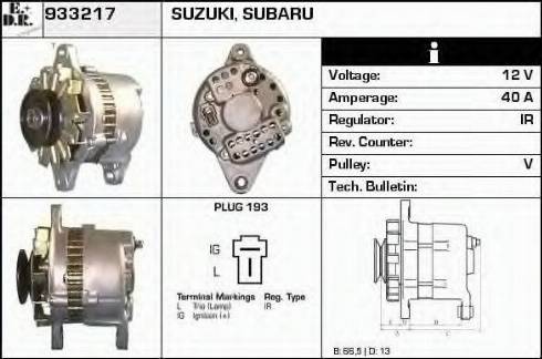 EDR 933217 - Alternator autospares.lv