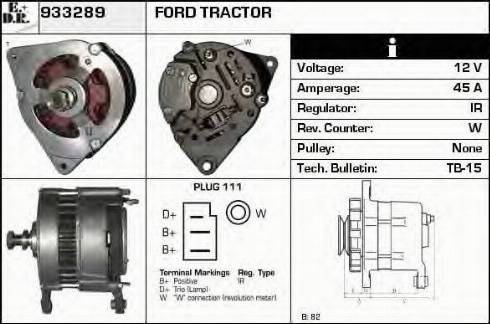 EDR 933289 - Alternator autospares.lv