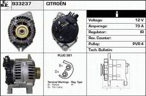 EDR 933237 - Alternator autospares.lv