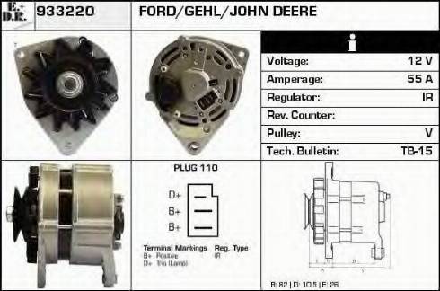 EDR 933220 - Alternator autospares.lv