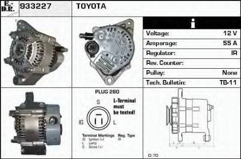 EDR 933227 - Alternator autospares.lv