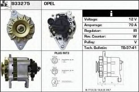 EDR 933275 - Alternator autospares.lv