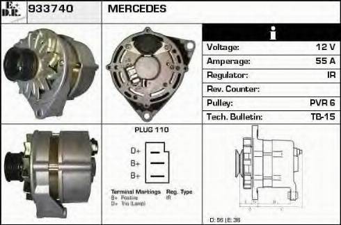 EDR 933740 - Alternator autospares.lv