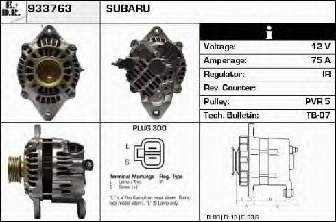 EDR 933763 - Alternator autospares.lv