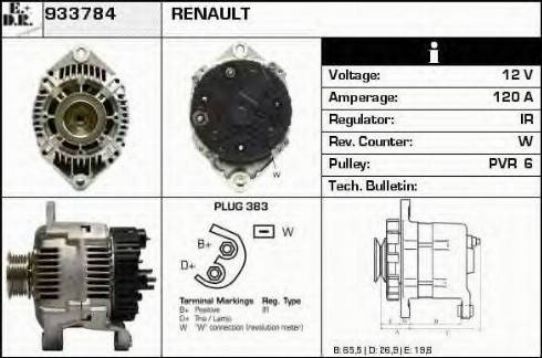 EDR 933784 - Alternator autospares.lv