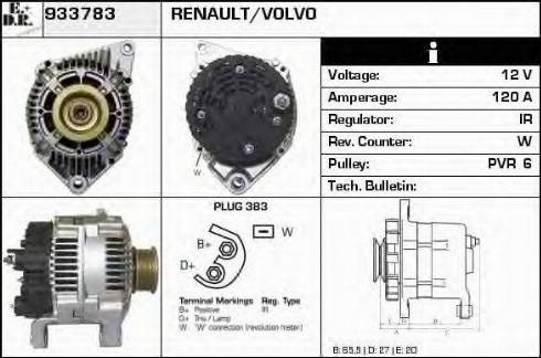 EDR 933783 - Alternator autospares.lv