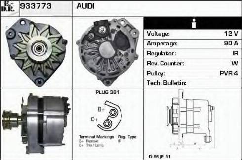 EDR 933773 - Alternator autospares.lv