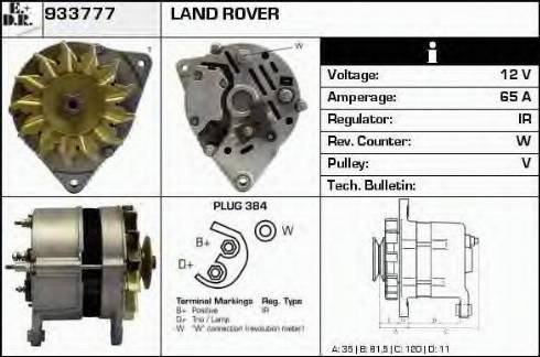 EDR 933777 - Alternator autospares.lv